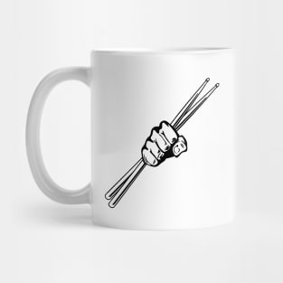 Drum Sticks Fist Punch Mug